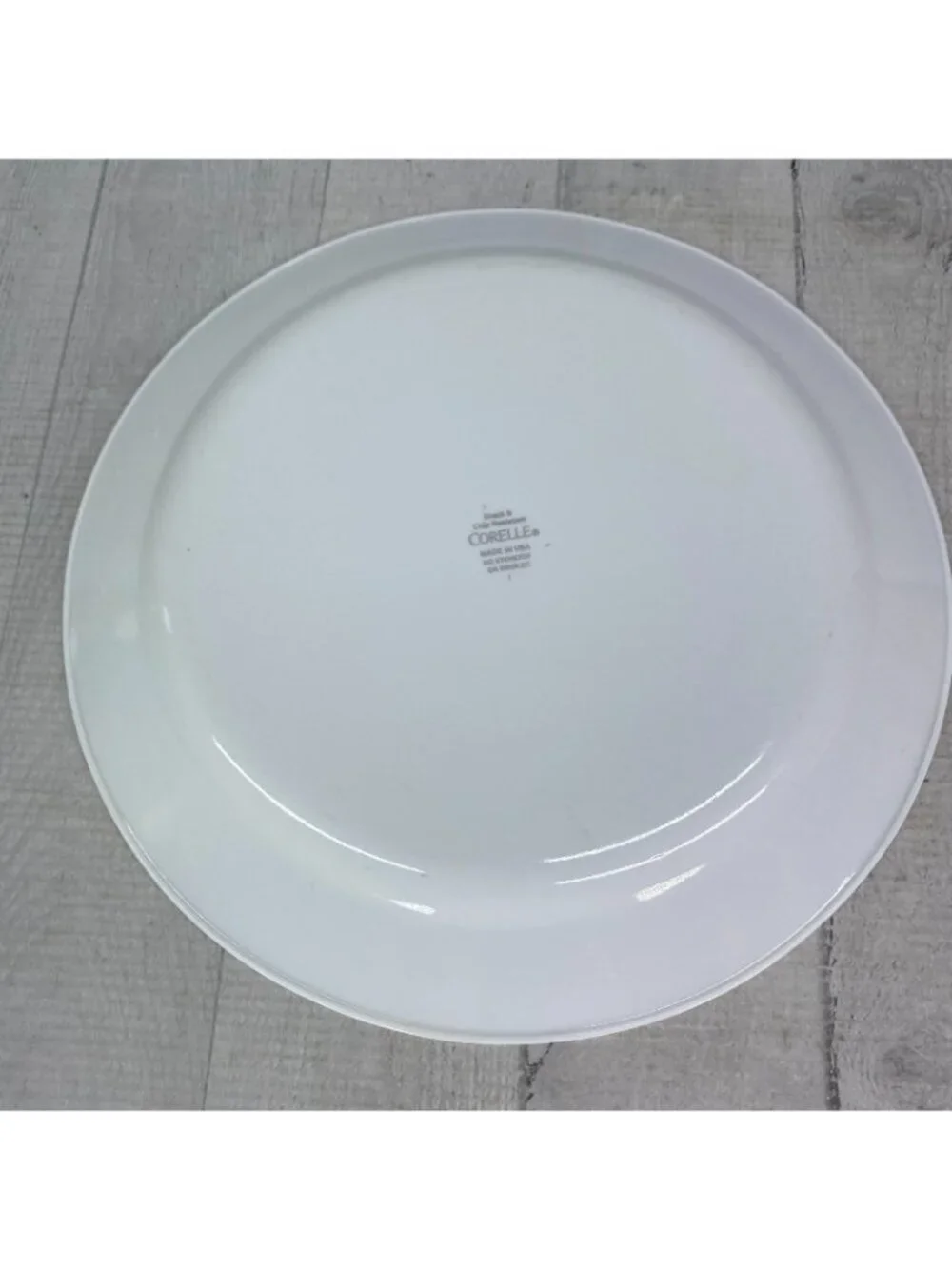 Corelle APPLE HARVEST Break Chip Resistant Green Woven Band Dinner Plates Set 4